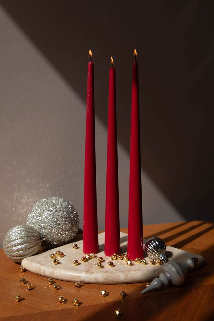 Merry Taper Candle (Set of 3) - Image 3